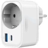  USB punjač Type-C + USB-A + shuko, 3A, white GEMBIRD, TA-ACPDQC20-01-W Cijene
