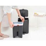 Brabantia Mat crna željezna kanta za smeće s pedalom 7 l Bo – | shoptok.hr