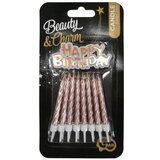  Beauty&Charm: Set 16 sveč - rožnato zlato | Shoptok.si