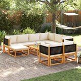vidaXL 10-dijelna set vrtnih sofa s jastucima masivno bagremovo drvo | shoptok.hr