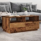 vidaXL Stolić za kavu s LED svjetlima boja starog drva 90x49x40 cm | shoptok.hr