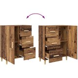vidaXL Visok predalnik Star les 69,5 x 34 x 180 cm Konstruiran les | Shoptok.si
