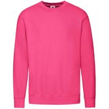 Fruit Of The Loom Pink Men's Sweatshirt Lightweight Set-in-Sweat Sweat cene