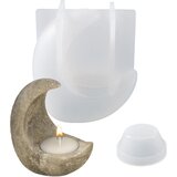 Dardanar Kalup iz smole za svečnike, silikonski kalup za ulivanje svečnikov, kalup za ulivanje iz epoksi smole Moon, (21199180) | Shoptok.si