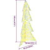 vidaXL Božično drevo med 100 LED Toplo bela 120 cm PET | Shoptok.si