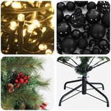 Umjetno božićno drvce s kuglicom 150 cm 150 LED lampica Slike