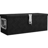  Kutija za pohranu crna 60 x 23,5 x 23 cm aluminijska | shoptok.hr