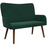 SOFA za dvije osobe Tamnozelena 115 x 61 x 87 cm Baršun | shoptok.hr