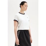 Fred Perry CROPPED RINGER T-SHIRT Bijela | shoptok.hr