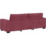  3-dijelni set sofa s jastucima, tkanina boje vina | shoptok.hr