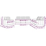  3-dijelni set sofa s jastucima svjetlosivi od tkanine | shoptok.hr
