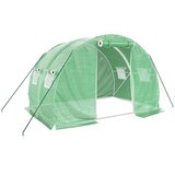  Staklenik s čeličnim okvirom zeleni 6 m² 3 x 2 x 2 m | shoptok.hr