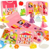  Senzorična Montessori knjiga v obliki nahrbtnika (roza) - Baby shower - Za 3+ let Cene