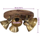  Stropna svjetiljka 25 W antikna mjedena 50 x 50 x 25 cm E27 | shoptok.hr