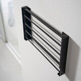YAMAZAKI Mat črna jeklena stenska kopalniška polica Tower – | Shoptok.si