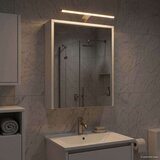  Kopalniška ogledalna omara z LED lučmi Bela 43 x 16 x 62.5 cm, (5000232815) | Shoptok.si