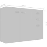 Komoda siva 105 x 30 x 75 cm od konstruiranog drva | shoptok.hr