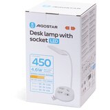 Aigostar LED prigušiva stolna lampa sa utičnicama i USB portom LED/4,6W/230V bela | Eponuda.com