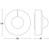 Steinel 068585 - detektor pokreta is 3360 40m V3 knx IP54, okrugao, crne boje | Eponuda.com