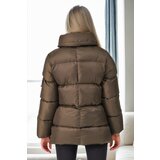 Dewberry Z6682 WOMEN'S COAT-KHAKI-1 | Shoptok.si