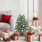  Umjetno božićno drvce s 150 LED svjetlima Zelena 75 cm PE i PVC | shoptok.hr