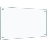  Kuhinjske zaštite od prskanja 2 kom prozirne 70x40 cm staklene | shoptok.hr