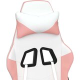  Masažna igraća stolica s osloncem bijelo-ružičasta umjetna koža | shoptok.hr