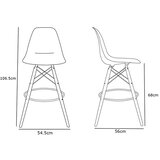  Barska stolica Charlie bar crna FA0063 | Eponuda.com