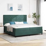  s opruga kutije Tamnozelena 200 x 200 cm Baršun | shoptok.hr