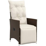  3-dijelni vrtni bistro set od poliratana s jastucima smeđi | shoptok.hr