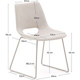 Kave Home Bež jedilni stol Zahara – | Shoptok.si