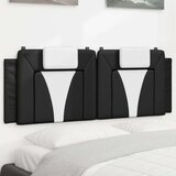 vidaXL jastuk za uzglavlje crno-bijeli 152 cm od umjetne kože | shoptok.hr