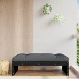 vidaXL Vrtni stolček za noge črn 120x80 cm trdna borovina Cene