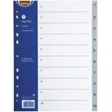 plastična a4 brojevi 1-10 noki 59210 siva