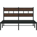  Okvir kreveta bez madraca s uzglavljem boja hrasta 137x190 cm | shoptok.hr