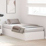  okvir postelje Bela MDF Pravi za eno ležišče Preprost, (22052250) | Shoptok.si