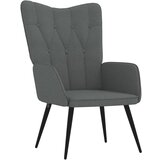 The Living Store Stol za sproščanje temno sivo blago - Stol Za Sproščanje, (21420397) | Shoptok.si