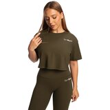 GymBeam Women‘s Limitless Cropped T-Shirt Espresso | ePonuda.com