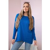 Kesi Sweater with front pockets cornflower blue | shoptok.hr