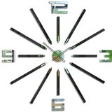  Moderne stenske ure BIG CLOCK NH044 (stenske ure) | Shoptok.si