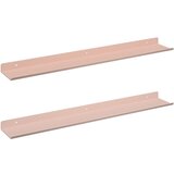  Polica na zidu s policom Zidne 2 pcs Ružičasta 60 x 9 x 2 5 cm - Ružičasta 60 x 9 cm 2 | shoptok.hr