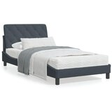 vidaXL Postelja z vzmetnico temno siva 100x200 cm žamet Cene