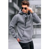 Madmext Sweatshirt - Gray - Regular fit Cene