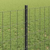 Euro ograda s postom 25 x 0,8 m Čelik premazan PVC-om Siva | shoptok.hr