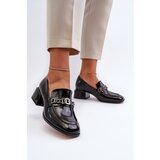 S. BARSKI Black Patent Leather Court Shoes with Block Heel S.Barski | Shoptok.si