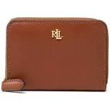 Polo Ralph Lauren Majhna ženska denarnica Sm Zip Wllet 432876729004 Rjava