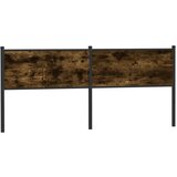 The Living Store Posteljno vzglavje dimljeni hrast 190cm inženirski les in jeklo - Vzglavje, (21659572) | Shoptok.si
