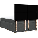  Krevet s oprugama i madracem tamnosivi 140x190 cm od tkanine | shoptok.hr