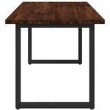  Kvadratni blagovaonski stol 160 x 70 x 75 cm Tamno smeđa - tamno smeđa i crna 160 x 70 x 75 cm Četvrtasto | shoptok.hr