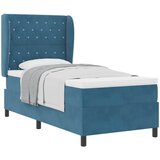  Krevet s opruga kutije Tamno plava 190 x 90 cm Baršun | shoptok.hr